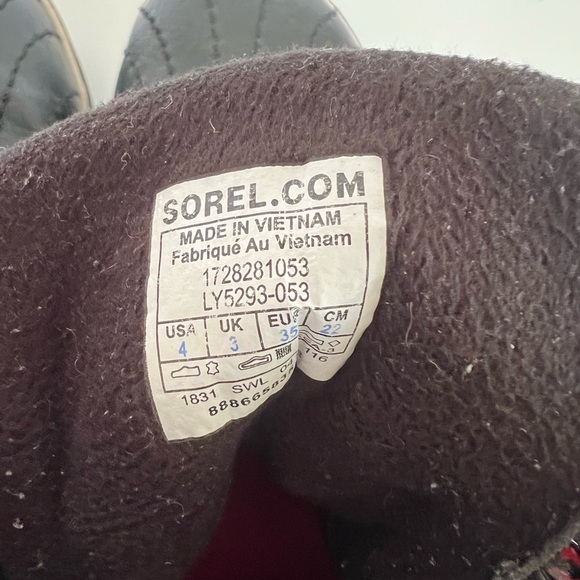 Sorel Slimpack II Youth Big Kids Lace Waterproof Winter Snow Boots, size 4 - Picture 7 of 11